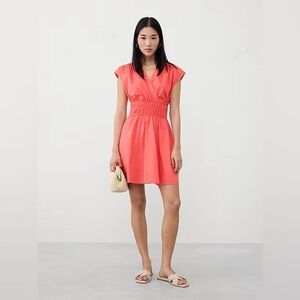 Banana Republic VOILE SHIRRED-WAIST MINI DRESS